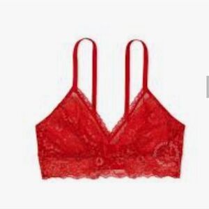 1255 Victoria's Secret Daisy Lace Curvy Bralette Sz XS Curvy